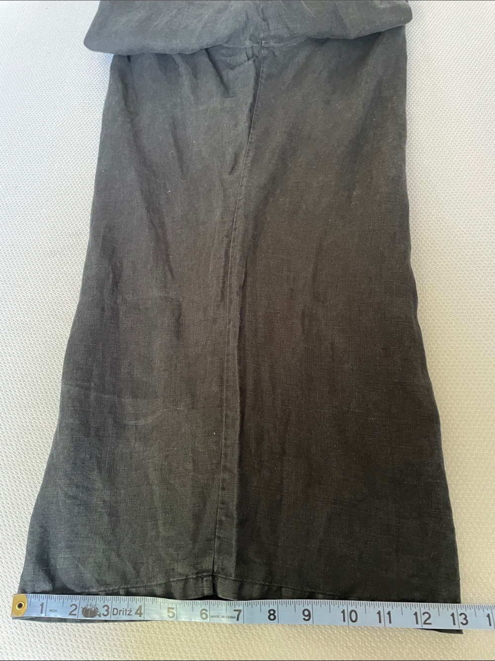 Bryn Walker Black Elastic-Waist Linen Pants Size Medium - Picture 7 of 10